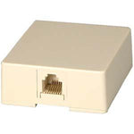 RJ12 Modular Single Port Surface Mount Jack Ivory - oneprizes.com